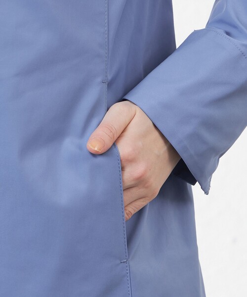 amaca(アマカ)の「【花粉防止・撥水】【Anniversary Piece】ポランガード3WAYステンカラーコート(ステンカラーコート・レディース・ブルー系その他4/ダークネイビー/ベージュ・38/40)」の6枚目の写真