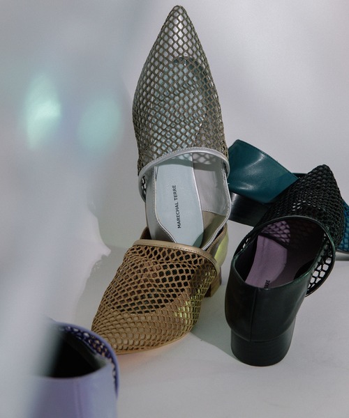 MARECHAL TERRE（マルシャルテル）の「メッシュサンダル（サンダル・レディース・ブラック/シルバー/ゴールド・23.5/22.5/24.5）」の4枚目の写真