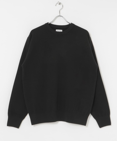 Yonetomi(ヨネトミ)の「Yonetomi Spiber NEW BASIC KNIT PULLOVER(ニット/セーター・メンズ・オレンジ/ブラック/ネイビー・3/4)」の6枚目の写真