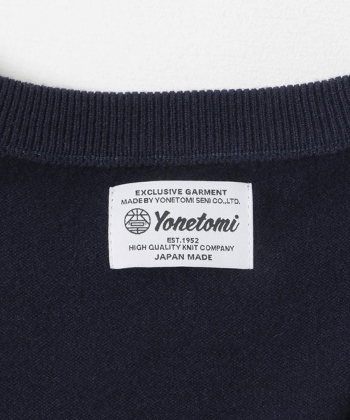 Yonetomi(ヨネトミ)の「Yonetomi Spiber NEW BASIC KNIT PULLOVER(ニット/セーター・メンズ・オレンジ/ブラック/ネイビー・3/4)」の11枚目の写真
