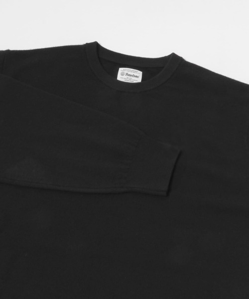 Yonetomi(ヨネトミ)の「Yonetomi Spiber NEW BASIC KNIT PULLOVER(ニット/セーター・メンズ・オレンジ/ブラック/ネイビー・3/4)」の13枚目の写真