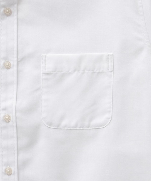 NAVY（ネイビー）の「NAVY COOLMAX リネン七分袖シャツ（シャツ/ブラウス・メンズ・オフホワイト/ブラック/ブルー系その他/ネイビー・S/M/L/XL）」の9枚目の写真