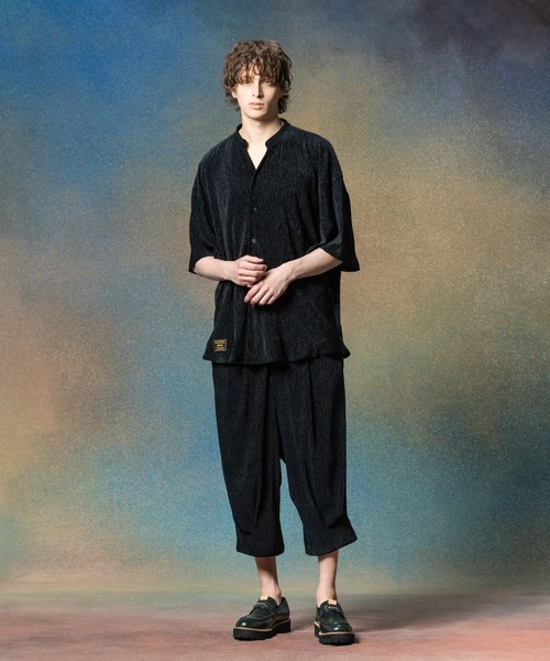 glamb(グラム)の「Glamour Crepe Shirt / グラマークレープシャツ(シャツ/ブラウス・メンズ・ブラック/ホワイト/ブルー・S/M/L)」の21枚目の写真
