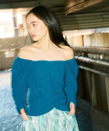 NOMINE | シャーリング ボリュームスリーブ2WAYプルオーバー(Tシャツ/カットソー)