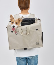 【犬猫兼用/抗菌防臭】ブリクストンキャリーバックパック ワイド/M