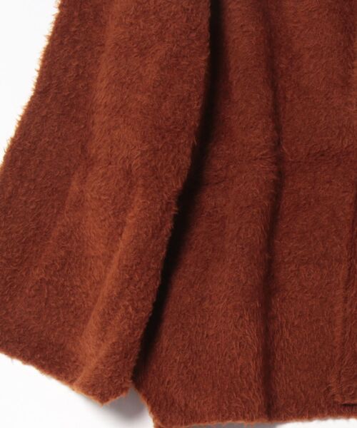 REAL CUBE（リアルキューブ）の「日本製ベルト付きウール混ニットガウン（その他アウター・レディース・ベージュ/キャメル・M）」の4枚目の写真