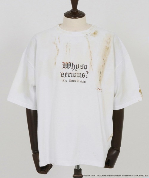 tシャツ 「ADAMPATEK/アダムパテック」「THE JOKER」 DARK KNIGHT T/ジョーカー　ダークナイト　コラボT レディース メ ADAMPATEK/<THE JOKER> DARK KNIGHT T/ジョーカー ダークナイト