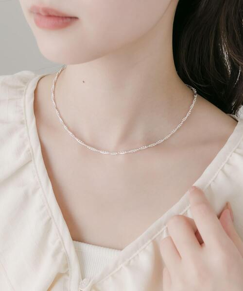 SMELLY（スメリー）の「ボールスネークチェーンツイストネックレス（ネックレス・レディース・シルバー・-）」の3枚目の写真