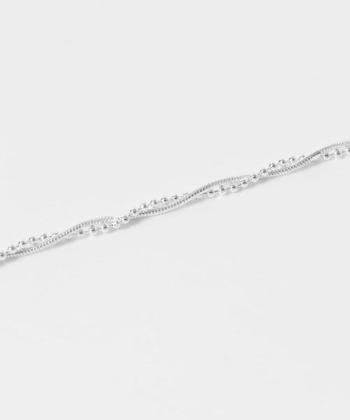 SMELLY（スメリー）の「ボールスネークチェーンツイストネックレス（ネックレス・レディース・シルバー・-）」の5枚目の写真