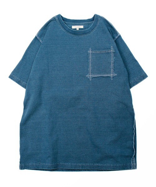 Hub&Spoke(ハブアンドスポーク)の「HUB&SPOKE ポケ Tee(Tシャツ/カットソー・メンズ・ダークインディゴブルー/ライトインディゴブルー/インディゴブルー・X-LARGE/LARGE/MEDIUM)」の11枚目の写真