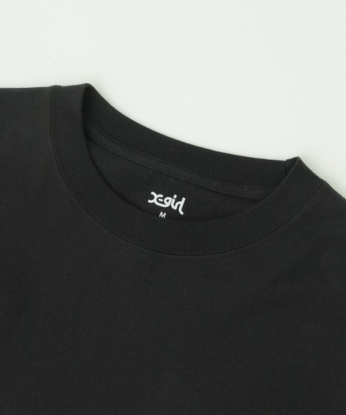 X-girl(エックスガール)の「SAFETY PIN AND HEART LOGO S/S TEE(Tシャツ/カットソー・レディース・ホワイト/ブラック・S/M/L)」の5枚目の写真