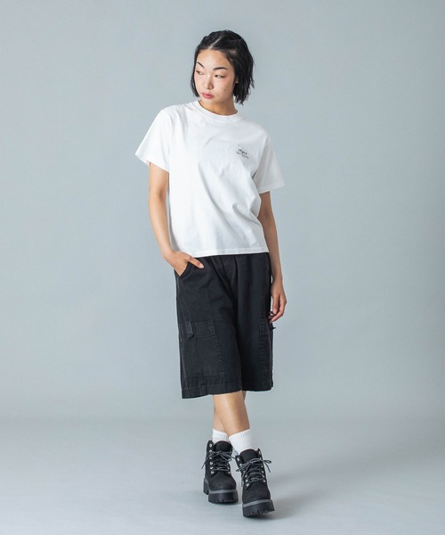 X-girl(エックスガール)の「SAFETY PIN AND HEART LOGO S/S TEE(Tシャツ/カットソー・レディース・ホワイト/ブラック・S/M/L)」の14枚目の写真