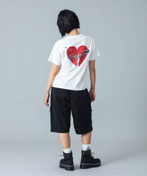 X-girl SAFETY PIN AND HEART LOGO Tシャツ セール】SAFETY PIN AND HEART LOGO S/S TEE（Tシャツ