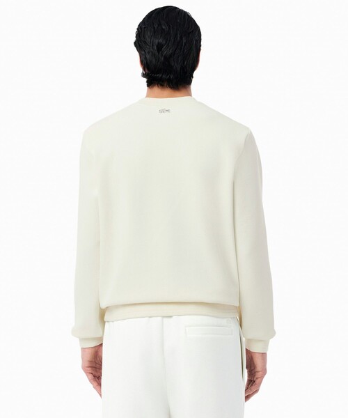 LACOSTE(ラコステ)の「トーン・オン・トーンローレルステッチダブルフェイスクルーネックスウェット(スウェット・メンズ・ダークグリーン/ホワイト・2/3/4/5)」の12枚目の写真