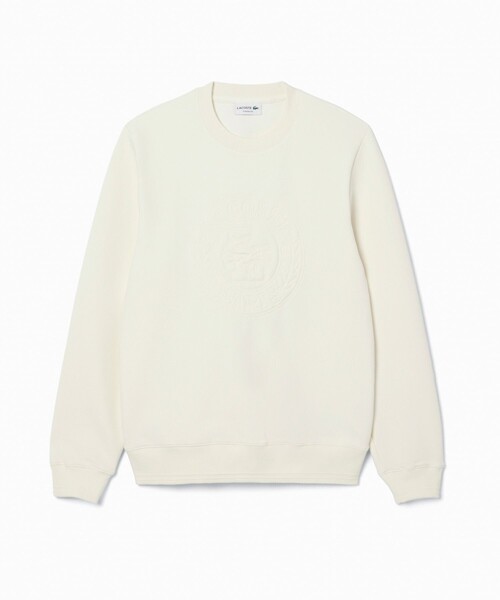 LACOSTE(ラコステ)の「トーン・オン・トーンローレルステッチダブルフェイスクルーネックスウェット(スウェット・メンズ・ダークグリーン/ホワイト・2/3/4/5)」の13枚目の写真