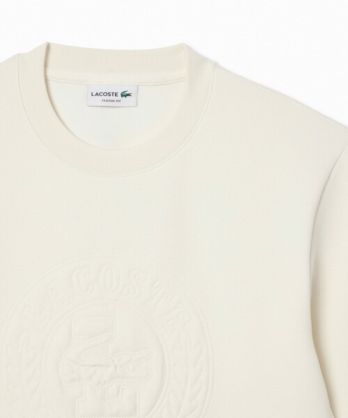 LACOSTE(ラコステ)の「トーン・オン・トーンローレルステッチダブルフェイスクルーネックスウェット(スウェット・メンズ・ダークグリーン/ホワイト・2/3/4/5)」の14枚目の写真