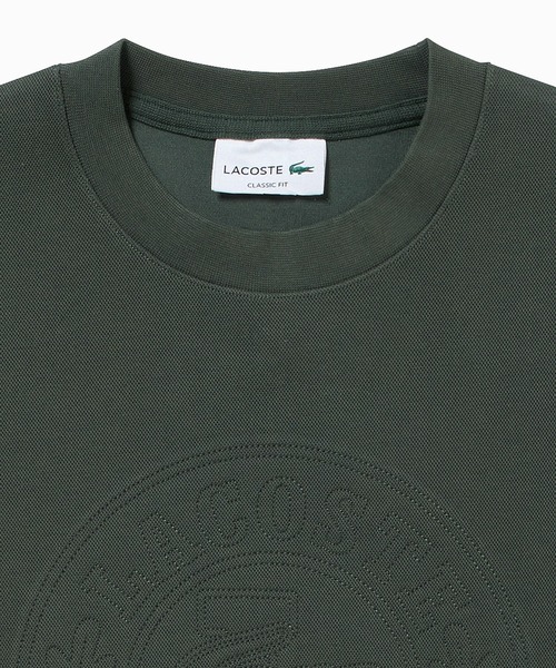 LACOSTE(ラコステ)の「トーン・オン・トーンローレルステッチダブルフェイスクルーネックスウェット(スウェット・メンズ・ダークグリーン/ホワイト・2/3/4/5)」の7枚目の写真
