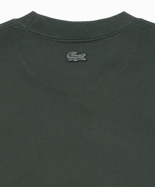 LACOSTE(ラコステ)の「トーン・オン・トーンローレルステッチダブルフェイスクルーネックスウェット(スウェット・メンズ・ダークグリーン/ホワイト・2/3/4/5)」の8枚目の写真