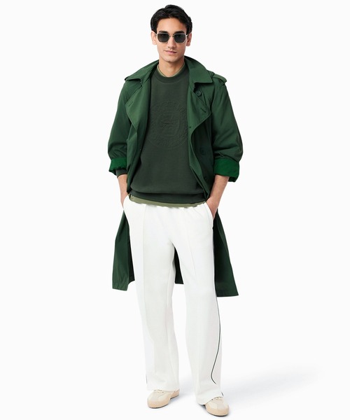LACOSTE(ラコステ)の「トーン・オン・トーンローレルステッチダブルフェイスクルーネックスウェット(スウェット・メンズ・ダークグリーン/ホワイト・2/3/4/5)」の10枚目の写真