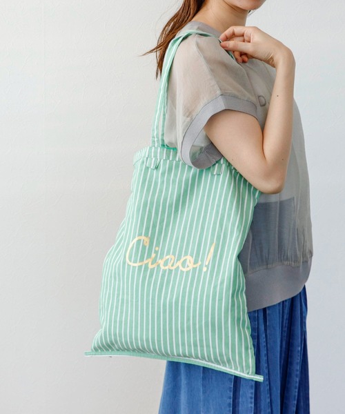 Cepica（セピカ）の「グッデイコレクターズサック（トートバッグ・レディース・ブルー/グリーン/ピンク/イエロー・フリー）」の7枚目の写真