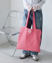 forksy.（フォルクシー）の「【forksy.】カラーストライプ パイル地 トートバッグ（トートバッグ）」