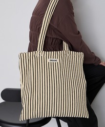 forksy.（フォルクシー）の「【forksy.】カラーストライプ パイル地 トートバッグ（トートバッグ）」