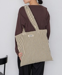 forksy.（フォルクシー）の「【forksy.】カラーストライプ パイル地 トートバッグ（トートバッグ）」