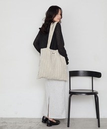 forksy.（フォルクシー）の「【forksy.】カラーストライプ パイル地 トートバッグ（トートバッグ）」