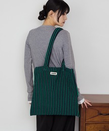 forksy.（フォルクシー）の「【forksy.】カラーストライプ パイル地 トートバッグ（トートバッグ）」
