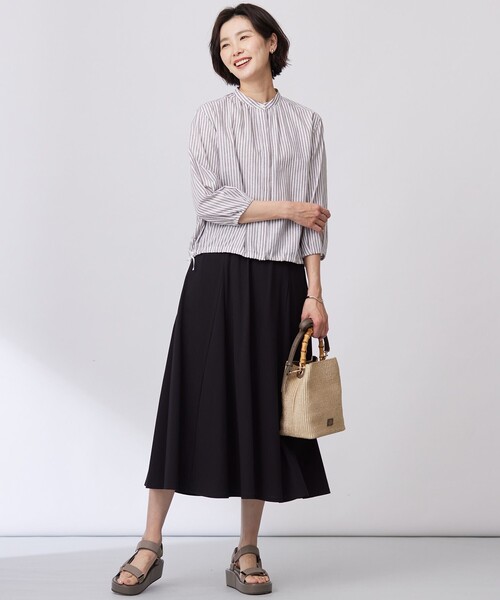 J.PRESS(ジェイプレス)の「【洗える】トリコットバイオ フレア スカート(スカート・レディース・ブラウン系/ベージュ系/ダルブルー系/ブラック系・7/9/11)」の20枚目の写真