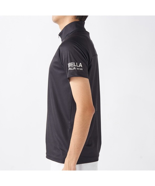 FILA GOLF（フィラゴルフ ）の「FILA GOLF/フィラ ゴルフ ゴルフウェア 遮熱 接触冷感 変形ラグランスリーブ ハーフジップ 半袖 シャツ Tシャツ（Tシャツ/カットソー・メンズ・ホワイト/ダークグリーン/ブラック・LL/M/L）」の13枚目の写真