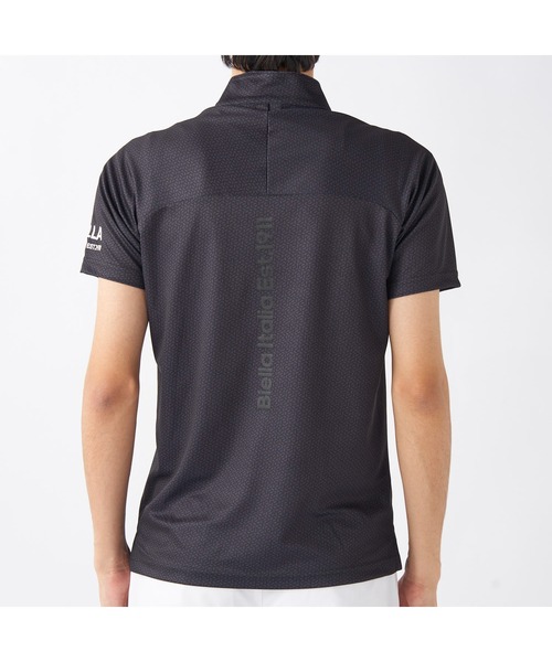 FILA GOLF（フィラゴルフ ）の「FILA GOLF/フィラ ゴルフ ゴルフウェア 遮熱 接触冷感 変形ラグランスリーブ ハーフジップ 半袖 シャツ Tシャツ（Tシャツ/カットソー・メンズ・ホワイト/ダークグリーン/ブラック・LL/M/L）」の14枚目の写真