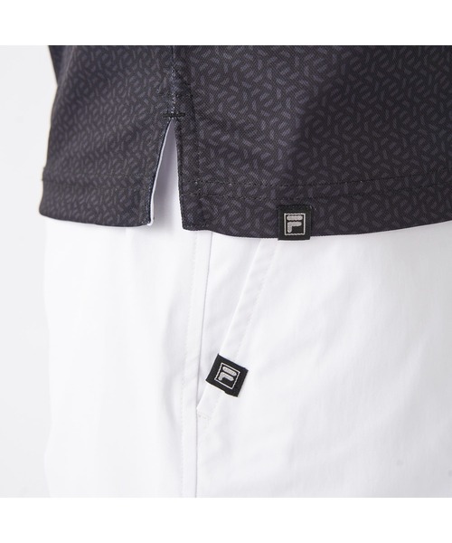 FILA GOLF（フィラゴルフ ）の「FILA GOLF/フィラ ゴルフ ゴルフウェア 遮熱 接触冷感 変形ラグランスリーブ ハーフジップ 半袖 シャツ Tシャツ（Tシャツ/カットソー・メンズ・ホワイト/ダークグリーン/ブラック・LL/M/L）」の16枚目の写真