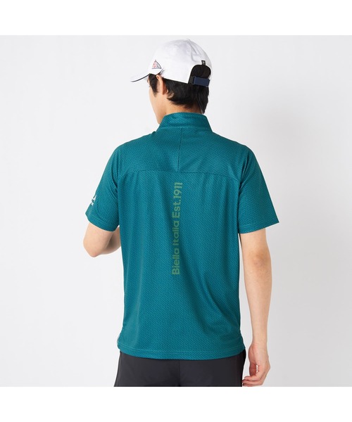 FILA GOLF（フィラゴルフ ）の「FILA GOLF/フィラ ゴルフ ゴルフウェア 遮熱 接触冷感 変形ラグランスリーブ ハーフジップ 半袖 シャツ Tシャツ（Tシャツ/カットソー・メンズ・ホワイト/ダークグリーン/ブラック・LL/M/L）」の20枚目の写真