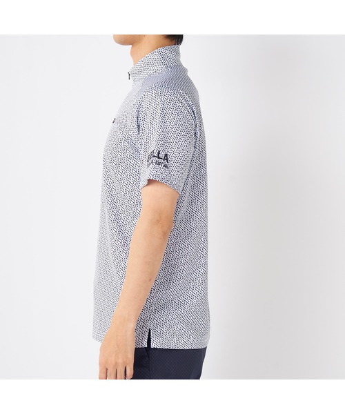 FILA GOLF（フィラゴルフ ）の「FILA GOLF/フィラ ゴルフ ゴルフウェア 遮熱 接触冷感 変形ラグランスリーブ ハーフジップ 半袖 シャツ Tシャツ（Tシャツ/カットソー・メンズ・ホワイト/ダークグリーン/ブラック・LL/M/L）」の22枚目の写真