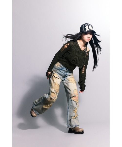 lagua gem CRASH COMPACT 2PIECE トップス LAGUA GEM ニット セーター CRASH COMPACT 2PIECE トップス