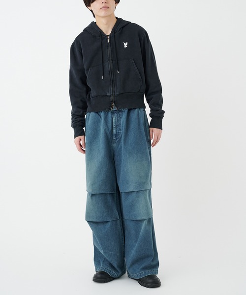 masu パーカー　46 MASU - FLOWER HOLE ZIP-UP SWEAT PARKA | HBX - ハイプビースト