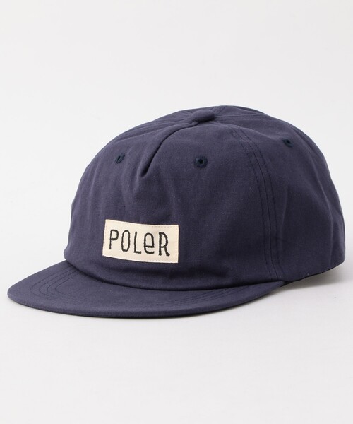 POLeR（ポーラー）の「POLeR/ポーラー FURRY FONT COTTON 6P CAP ファーリーフォント コットン 6パネル キャップ（キャップ・メンズ・ブラック/ナチュラル/ネイビー・ONE SIZE）」の3枚目の写真