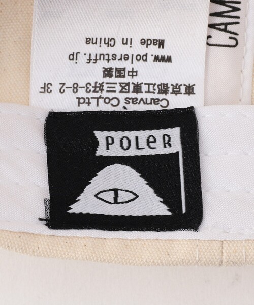 POLeR（ポーラー）の「POLeR/ポーラー FURRY FONT COTTON 6P CAP ファーリーフォント コットン 6パネル キャップ（キャップ・メンズ・ブラック/ナチュラル/ネイビー・ONE SIZE）」の10枚目の写真