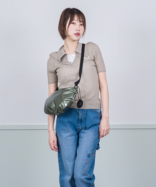 Jack Gomme（ジャックゴム）の「【JACK GOMME/ジャックゴム】ショルダーバッグ　メッセンジャー　FILO（ショルダーバッグ・レディース・ブラック/ホワイト/カーキ/ゴールド/ライトブルー・FREE）」の19枚目の写真