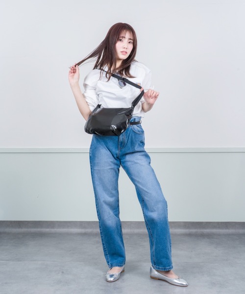 Jack Gomme（ジャックゴム）の「【JACK GOMME/ジャックゴム】ショルダーバッグ　メッセンジャー　FILO（ショルダーバッグ・レディース・ブラック/ホワイト/カーキ/ゴールド/ライトブルー・FREE）」の15枚目の写真