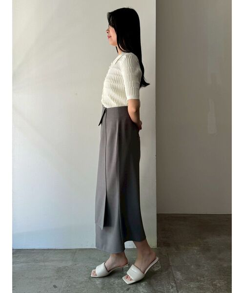 LAGUNAMOON（ラグナムーン）の「ジオメトリックシャツカラーニットカーディガン（ニット/セーター・レディース・ブラウン/ピンク/ホワイト・FREE）」の9枚目の写真