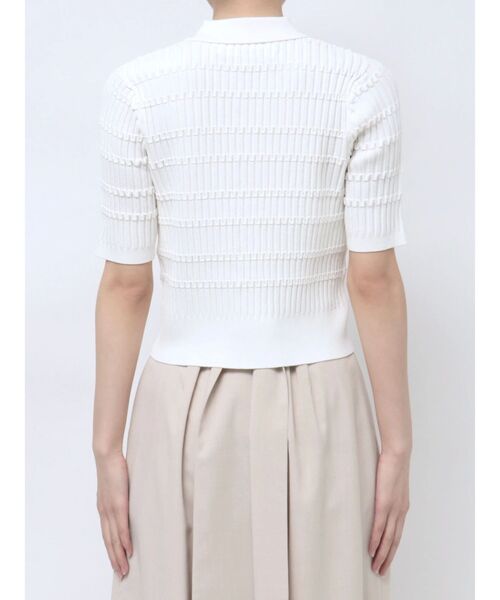 LAGUNAMOON（ラグナムーン）の「ジオメトリックシャツカラーニットカーディガン（ニット/セーター・レディース・ブラウン/ピンク/ホワイト・FREE）」の14枚目の写真