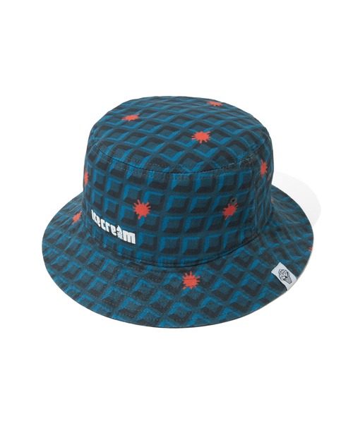 ICECREAM(アイスクリーム)の「WAFFLE HAT(ハット・メンズ・ネイビー/ブラック/グリーン・LARGE)」の3枚目の写真