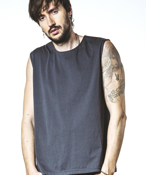 NO ID.（ノーアイディ）の「【NO ID.】Sleeveless Pullover / スリーブレス プルオーバー（その他トップス・メンズ・ホワイト/ブラック/グレー・ONE SIZE）」の3枚目の写真