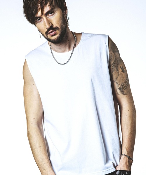 NO ID.（ノーアイディ）の「【NO ID.】Sleeveless Pullover / スリーブレス プルオーバー（その他トップス・メンズ・ホワイト/ブラック/グレー・ONE SIZE）」の2枚目の写真