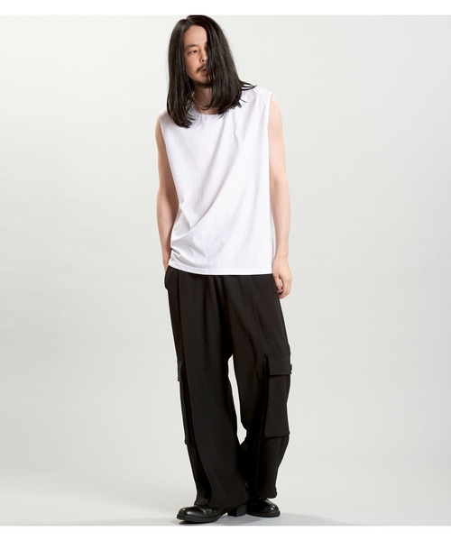 NO ID.（ノーアイディ）の「【NO ID.】Sleeveless Pullover / スリーブレス プルオーバー（その他トップス・メンズ・ホワイト/ブラック/グレー・ONE SIZE）」の8枚目の写真