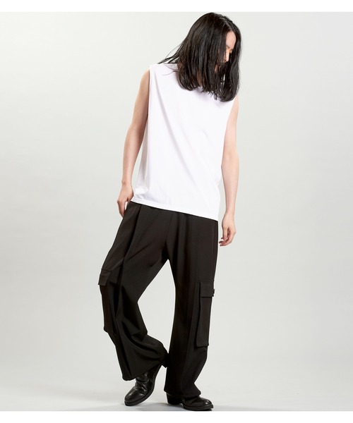 NO ID.（ノーアイディ）の「【NO ID.】Sleeveless Pullover / スリーブレス プルオーバー（その他トップス・メンズ・ホワイト/ブラック/グレー・ONE SIZE）」の9枚目の写真