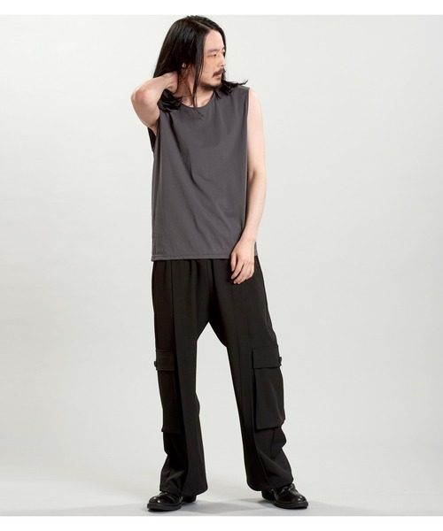 NO ID.（ノーアイディ）の「【NO ID.】Sleeveless Pullover / スリーブレス プルオーバー（その他トップス・メンズ・ホワイト/ブラック/グレー・ONE SIZE）」の14枚目の写真