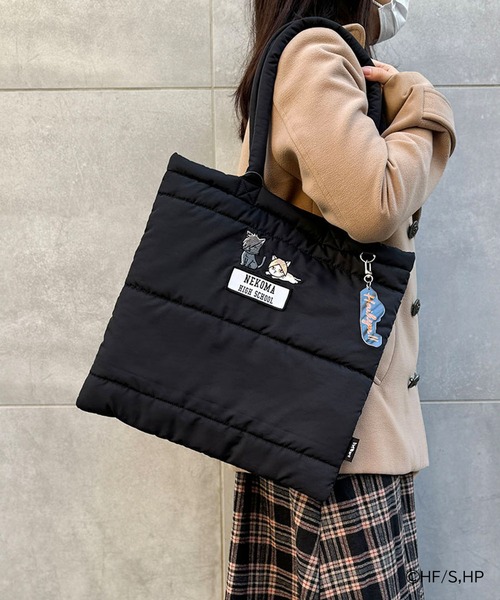 Misto Forza（ミストフォルツァ）の「ハイキュー!!　ボンディングトートバッグL（トートバッグ・レディース・ライトグレー/ライトグリーン/アイボリー/ブラック・ﾌﾘ-）」の3枚目の写真